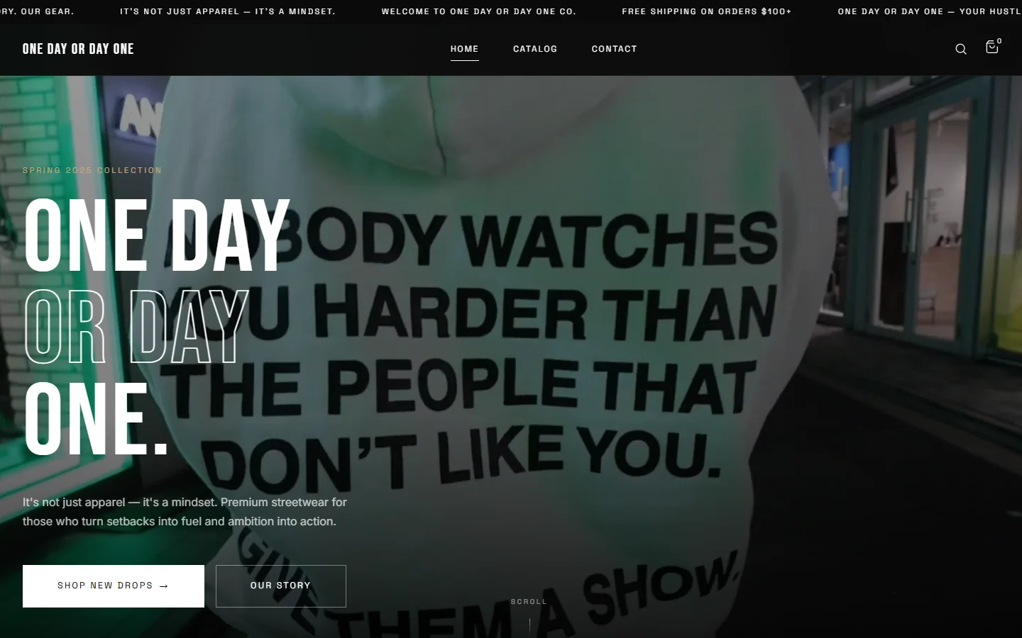 Streetwear e-commerce website designed by Las Vegas web designer Will C.